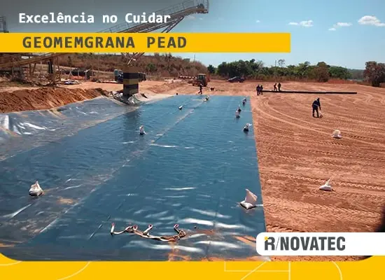 SERVIÇOS 8 - IR Novatec Soluções Ambientais Implantação de Aterro Sanitário implantacao geomemgrana ped ft - implantacao geomemgrana ped ft IR Novatec Soluções Ambientais Implantação de Aterro Sanitário