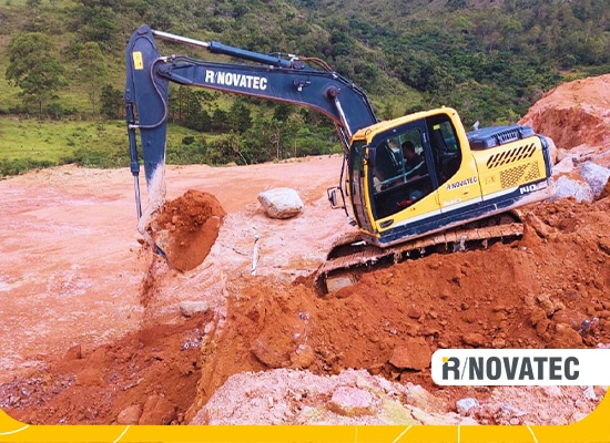 SERVIÇOS 7 - IR Novatec Soluções Ambientais Implantação de Aterro Sanitário terraplenagem
