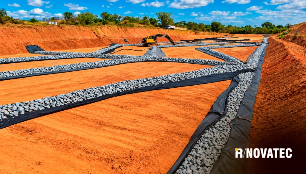 TERRAPLENAGEM COMO FUNCIONA? 2 - IR Novatec Soluções Ambientais Implantação de Aterro Sanitário drenagem na terraplenagem 01 - drenagem na terraplenagem 01 IR Novatec Soluções Ambientais Implantação de Aterro Sanitário