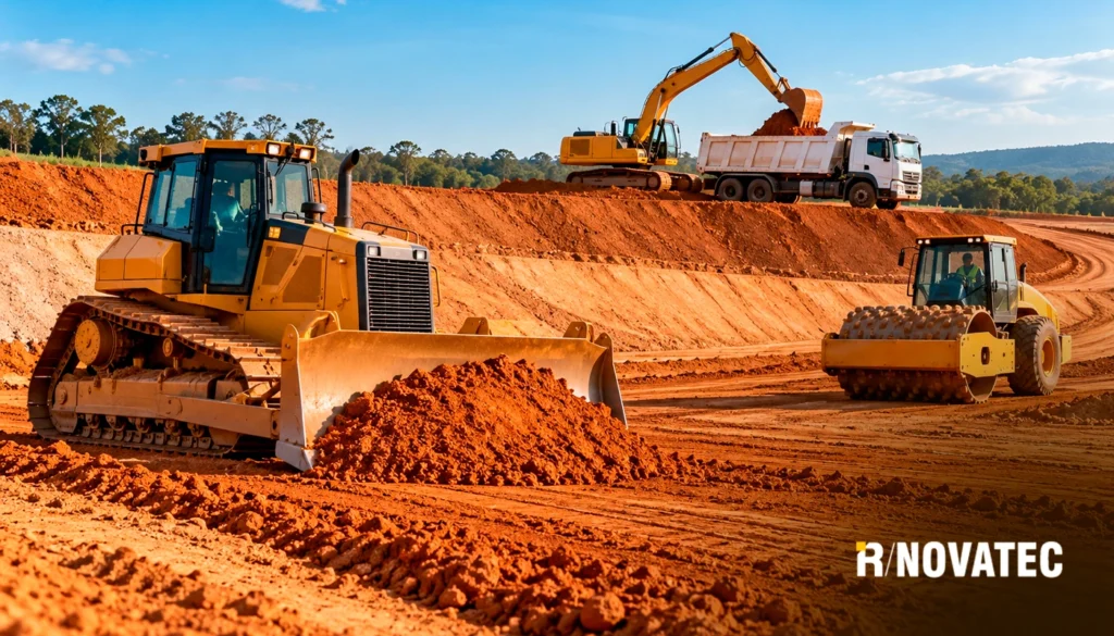TERRAPLENAGEM COMO FUNCIONA? 3 - IR Novatec Soluções Ambientais Implantação de Aterro Sanitário terraplenagem preparacao de terrenos - terraplenagem preparacao de terrenos IR Novatec Soluções Ambientais Implantação de Aterro Sanitário